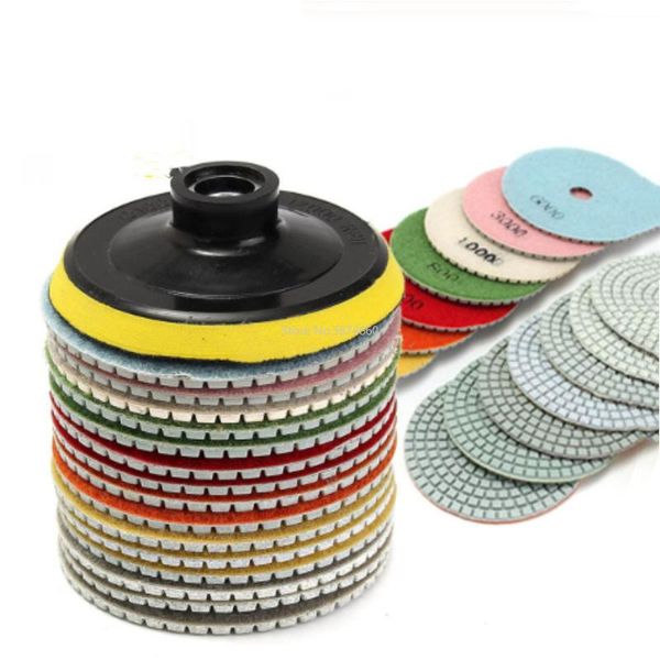 16pcs 4 inch diamond polishing pads kit 100mm m14 wet/dry for granite stone concrete marble use grinding discs set care products
16pcs 4 inch diamond polishing pads kit 100mm m14 wet/dry for granite stone concrete marble use grinding discs set care products