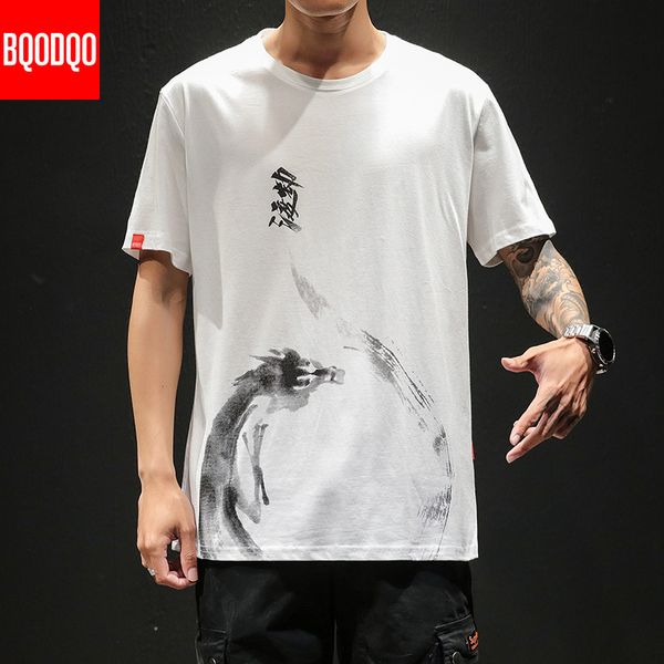 men's t-shirts chinese style shirt men funny anime print o-neck loose black white hip-hop cotton tshirts male summer streetwear fashion, White;black
men's t-shirts chinese style shirt men funny anime print o-neck loose black white hip-hop cotton tshirts male summer streetwear fashion, White;black