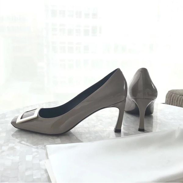 online celebrity with joker square banana heel shoes women's stiletto heels nude buckle wedding ladies dress, Black
online celebrity with joker square banana heel shoes women's stiletto heels nude buckle wedding ladies dress, Black