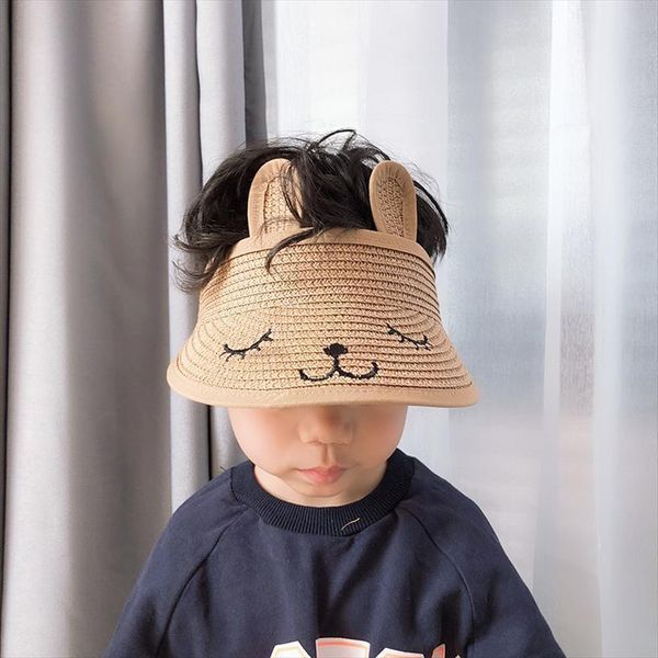 kids summer sun hats boys girls foldable straw hat empty cute rabbit ear sunscreen beach, Blue;gray
kids summer sun hats boys girls foldable straw hat empty cute rabbit ear sunscreen beach, Blue;gray