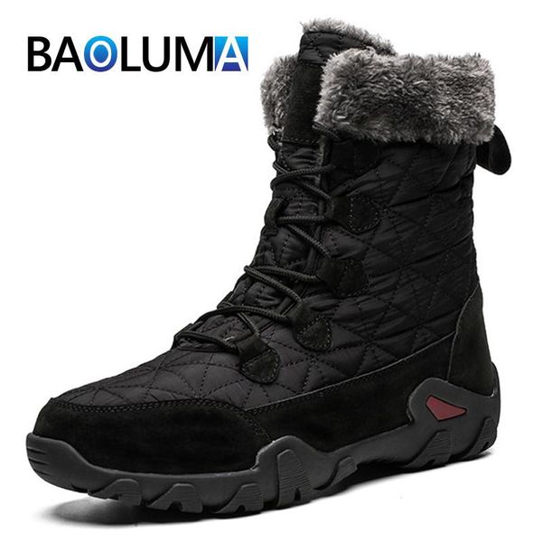 boots classic men fur warm snow quality leather winter shoes outdoor non-slip male sneakers brand hiking, Black
boots classic men fur warm snow quality leather winter shoes outdoor non-slip male sneakers brand hiking, Black