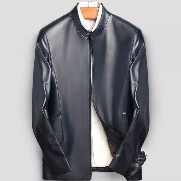 men's leather & faux mens sheepskin coat real jackets and genuine jacket men spring autumn man, Black
men's leather & faux mens sheepskin coat real jackets and genuine jacket men spring autumn man, Black