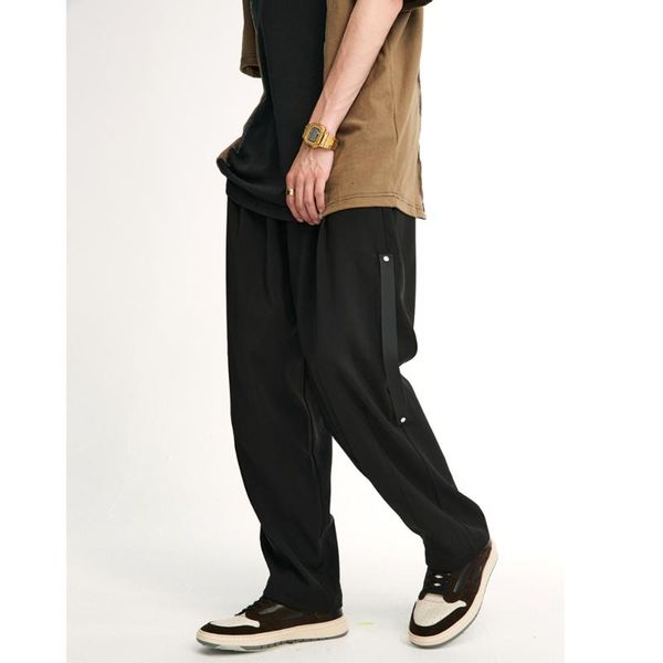 men's pants 2021 design man cargo solid color simplicity baggy hip hop versatile wide leg trousers streetwear, Black
men's pants 2021 design man cargo solid color simplicity baggy hip hop versatile wide leg trousers streetwear, Black