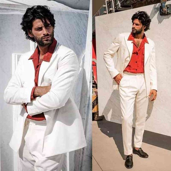 men's suits & blazers dress white homme man wedding tuxedo button lapel groom groomsmen graduation blazer jacket party (jacket + pants), White;black
men's suits & blazers dress white homme man wedding tuxedo button lapel groom groomsmen graduation blazer jacket party (jacket + pants), White;black
