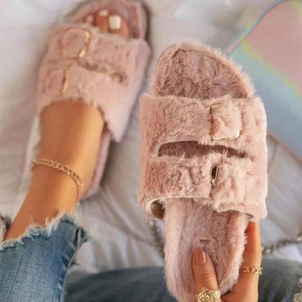 furry women slippers autumn winter fashion plush soft fur flat slides women's shoes casual female flip flops size 43, Black
furry women slippers autumn winter fashion plush soft fur flat slides women's shoes casual female flip flops size 43, Black