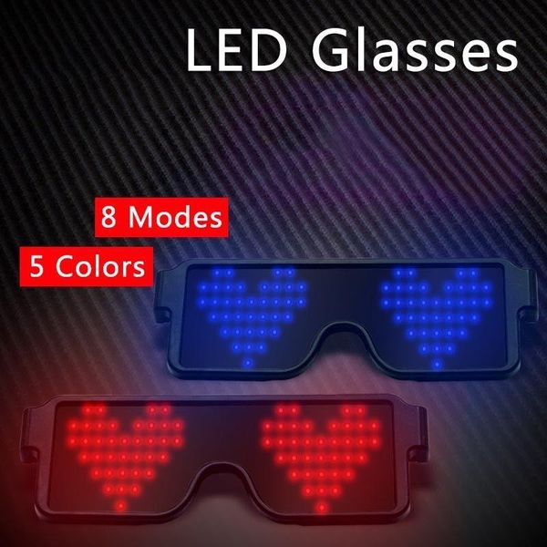 party decoration glowing glasses led gafas luminous bril neon christmas glow sunglasses flashing light glass for supplies prop costumes
party decoration glowing glasses led gafas luminous bril neon christmas glow sunglasses flashing light glass for supplies prop costumes