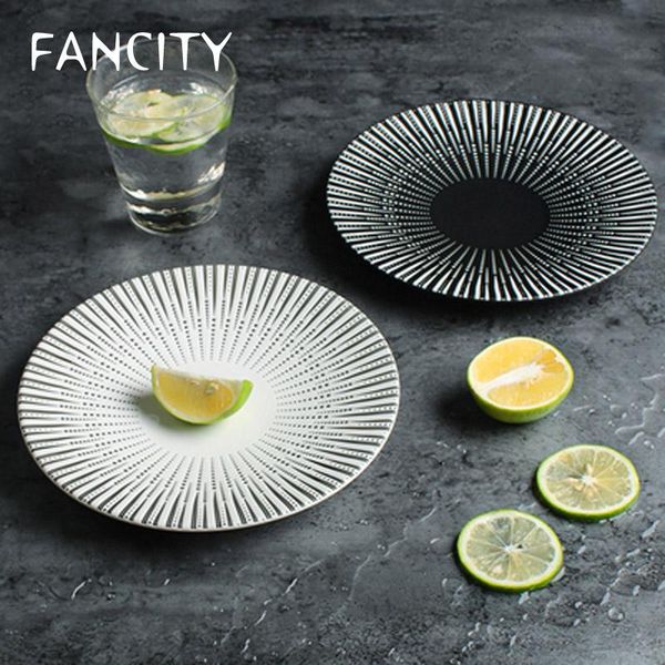 black and white simple dessert plate underglaze color western-style flat original creative face ins dishes & plates
black and white simple dessert plate underglaze color western-style flat original creative face ins dishes & plates