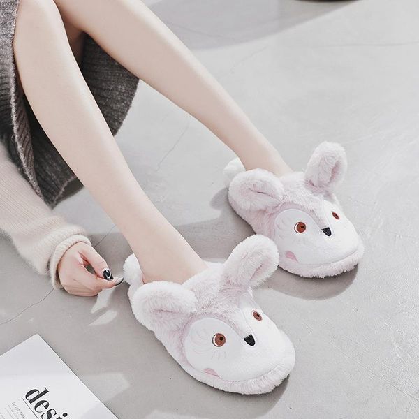 slippers fashion autumn and winter small warm home women indoor non-slip cashmere ear cotton lady, Black
slippers fashion autumn and winter small warm home women indoor non-slip cashmere ear cotton lady, Black