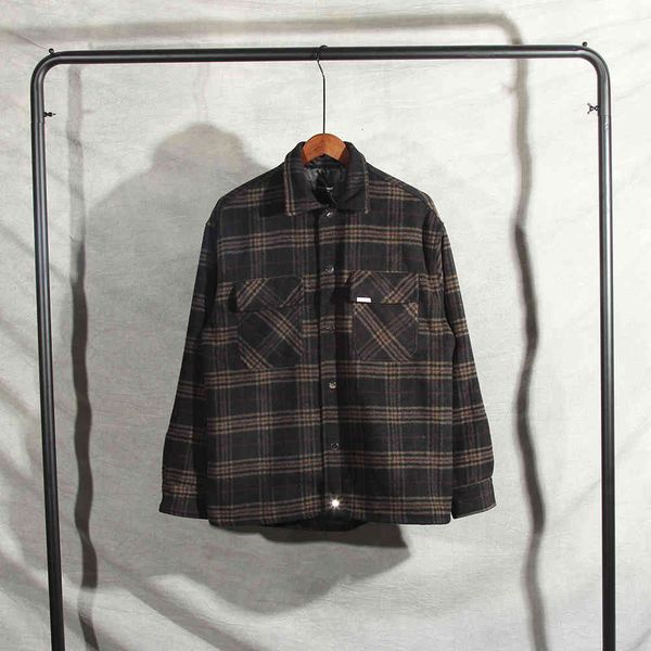 represent 2021 winter button plaid shirt hiphop oversize high street men women couple jacket, Black;brown
represent 2021 winter button plaid shirt hiphop oversize high street men women couple jacket, Black;brown
