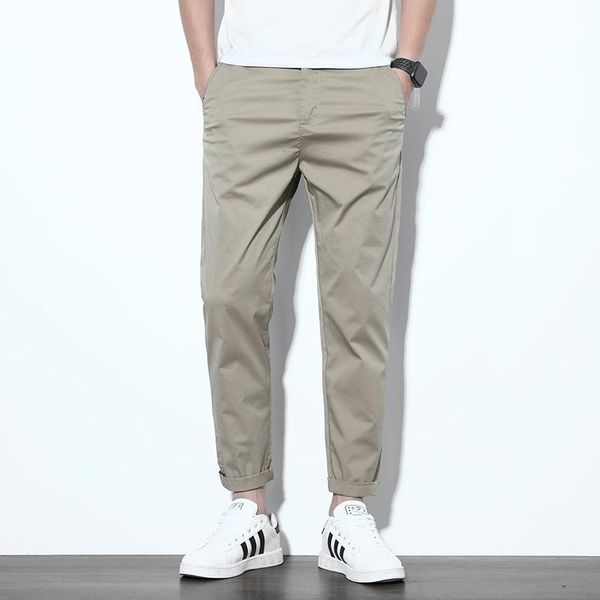 men's pants 2021 summer thin casual men straight black khaki grey cotton business slim fit fashion brand trousers for male 36 38
men's pants 2021 summer thin casual men straight black khaki grey cotton business slim fit fashion brand trousers for male 36 38