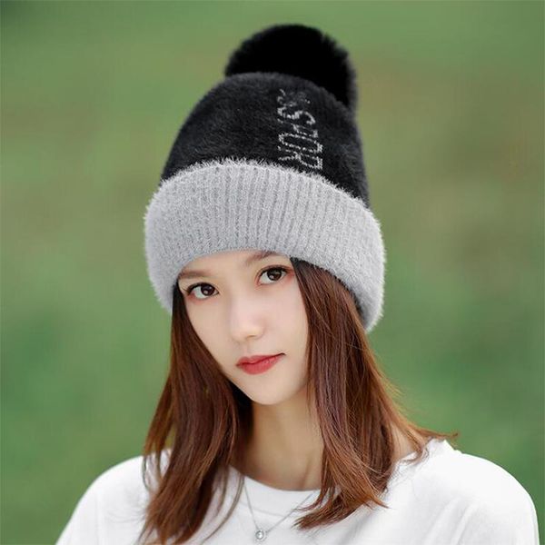 beanie/skull caps tianyin women's autumn and winter thicken warm knitted woolen hat,all-match letters,color matching,big hair ball with, Blue;gray
beanie/skull caps tianyin women's autumn and winter thicken warm knitted woolen hat,all-match letters,color matching,big hair ball with, Blue;gray