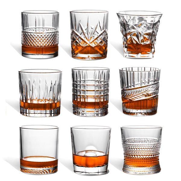 wine glasses whiskey glass crystal european style spirit thickened beer water cup bar set
wine glasses whiskey glass crystal european style spirit thickened beer water cup bar set