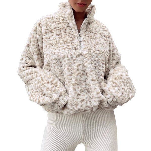 women's hoodies & sweatshirts zoulv spring autumn winter women fashion oversized pullovers 2021 long sleeve leopard lamb wool velvet, Black
women's hoodies & sweatshirts zoulv spring autumn winter women fashion oversized pullovers 2021 long sleeve leopard lamb wool velvet, Black