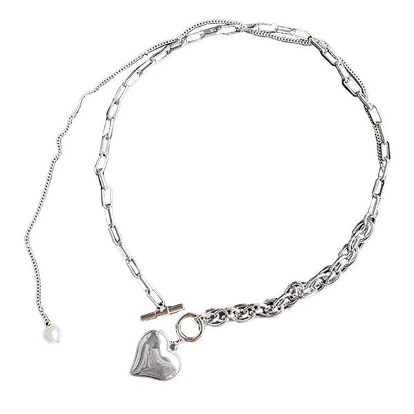 chains neutral stainless steel silver punk ot clasp y2k hip hop cool heart pendant thick textured clavicle necklace
chains neutral stainless steel silver punk ot clasp y2k hip hop cool heart pendant thick textured clavicle necklace