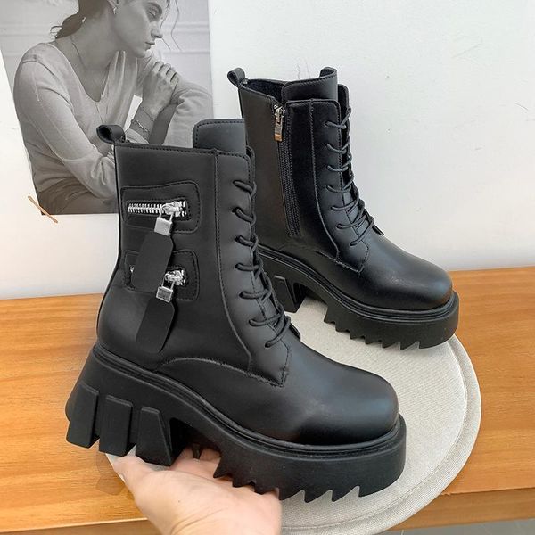 boots rimocy fashion chunky pu leather ankle for women autumn winter non-slip platform motorcycle female wedges shoes 20211, Black
boots rimocy fashion chunky pu leather ankle for women autumn winter non-slip platform motorcycle female wedges shoes 20211, Black