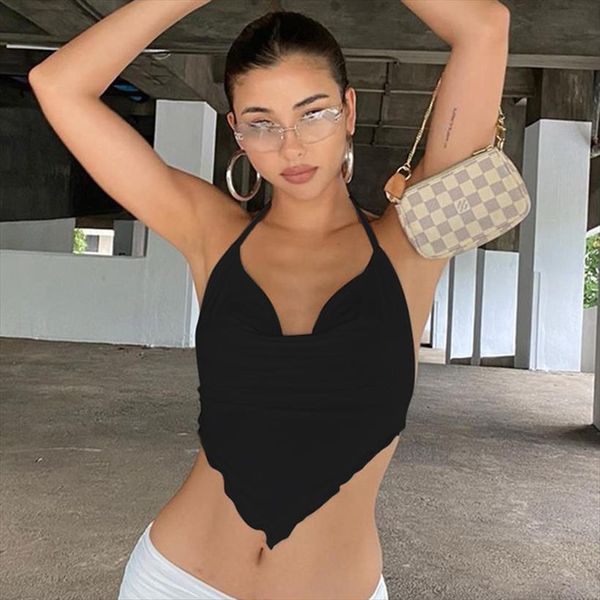 white sleeveless halter rhombus women tanks crop rave festival backless lacing cropped feminino
white sleeveless halter rhombus women tanks crop rave festival backless lacing cropped feminino