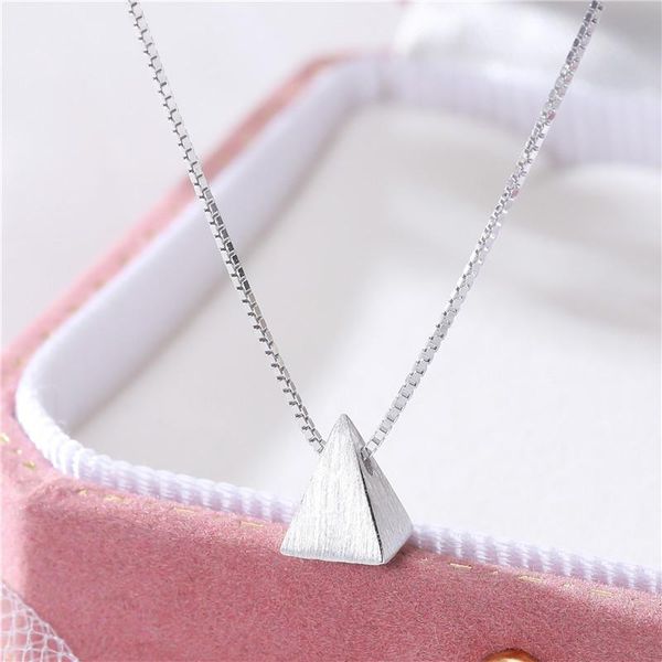 chains fd11 sterling silver 925 simple triangle pyramid pendant necklace for women jewelry necklaces
chains fd11 sterling silver 925 simple triangle pyramid pendant necklace for women jewelry necklaces