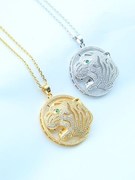 pendant necklaces luxury full cubic zircon lion tiger head green/red eye pendants sweater necklace vintage animal jewelry christmas gifts, Silver
pendant necklaces luxury full cubic zircon lion tiger head green/red eye pendants sweater necklace vintage animal jewelry christmas gifts, Silver