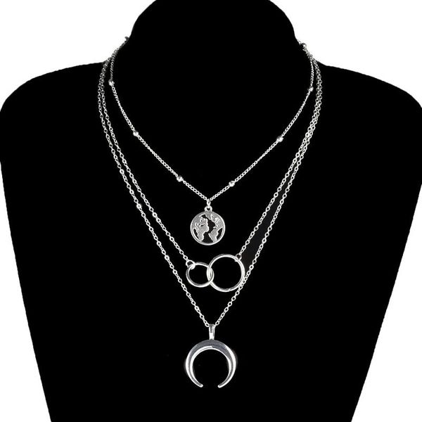 pendant necklaces creative circle moon necklace charm gold silver color multilayer clavicle chain choker for women
pendant necklaces creative circle moon necklace charm gold silver color multilayer clavicle chain choker for women