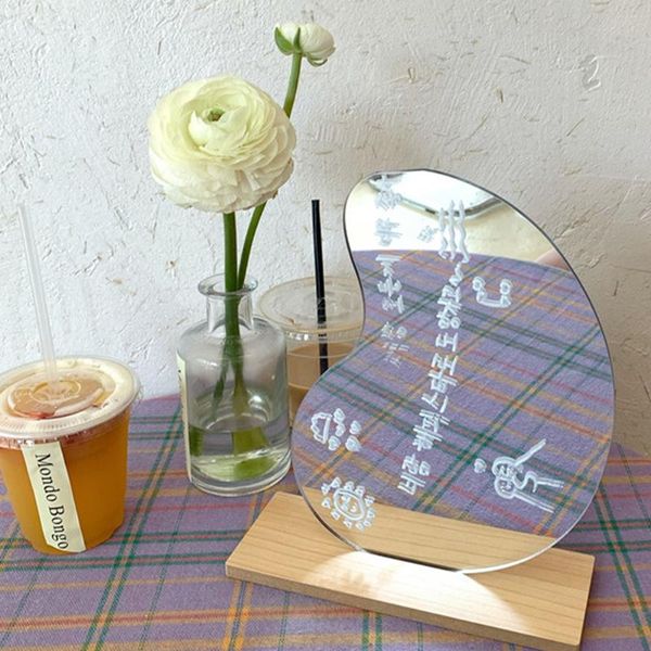 mirrors makeup mirror ins irregular acrylic decorative wooden base cosmetic beauty tools drop
mirrors makeup mirror ins irregular acrylic decorative wooden base cosmetic beauty tools drop