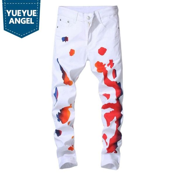 casual white jeans men fashion straight leg denim hip hop pants street style painting zipper slim fit biker trousers men's, Blue
casual white jeans men fashion straight leg denim hip hop pants street style painting zipper slim fit biker trousers men's, Blue