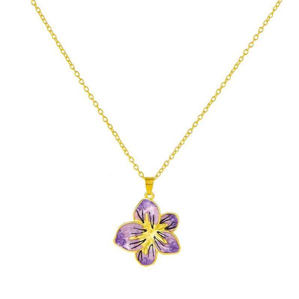 chains fashion temperament exquisite woman wedding romantic accessories purple flower necklace pendant jewelry gift wholesale, Silver
chains fashion temperament exquisite woman wedding romantic accessories purple flower necklace pendant jewelry gift wholesale, Silver