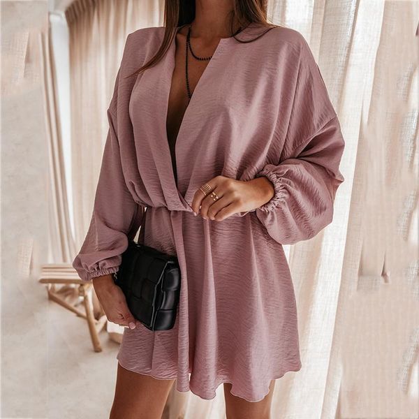 casual dresses women plus size dress deep v neck long sleeve solid color short a-line party spring autumn 2021, Black;gray
casual dresses women plus size dress deep v neck long sleeve solid color short a-line party spring autumn 2021, Black;gray