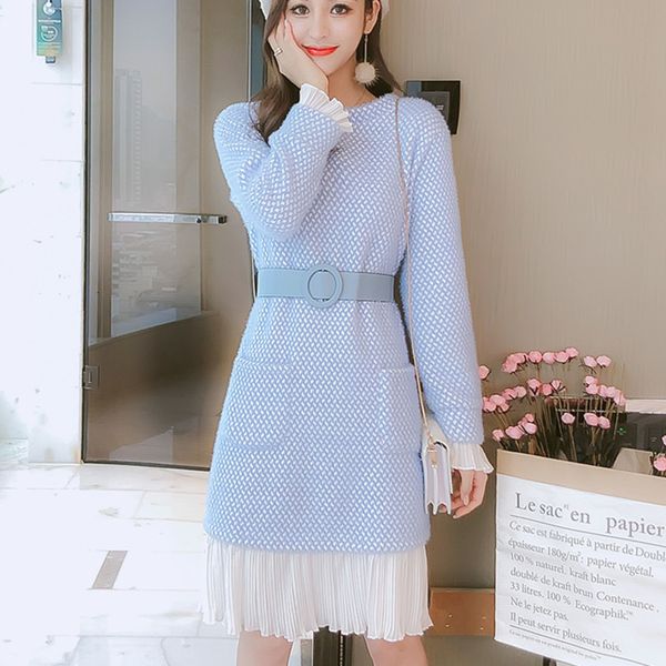 dress autumn winter christmas woman korean fake two piece patchwork fashion casual oversize dresses with sashes vestidos robe gvub, Black;gray
dress autumn winter christmas woman korean fake two piece patchwork fashion casual oversize dresses with sashes vestidos robe gvub, Black;gray