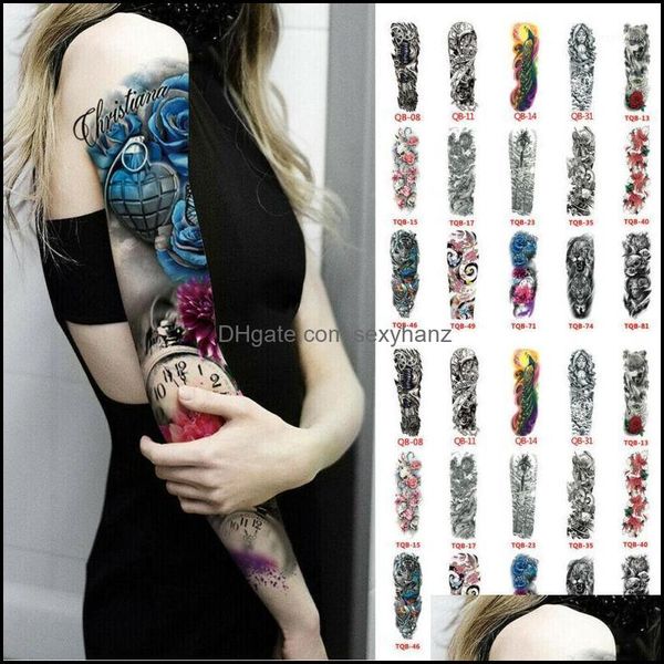 fingerless mittens hats, scarves & gloves fashion aessories personality waterproof fl arm temporary stickers fake tattoo sleeve tattoos for, Blue;gray
fingerless mittens hats, scarves & gloves fashion aessories personality waterproof fl arm temporary stickers fake tattoo sleeve tattoos for, Blue;gray