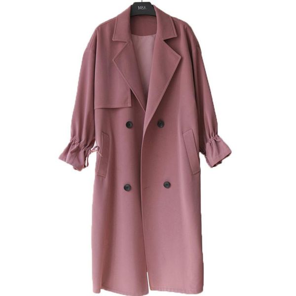 women's wool & blends windbreaker fall 2021 loose-fitting, mid-length look coat co019, Black
women's wool & blends windbreaker fall 2021 loose-fitting, mid-length look coat co019, Black