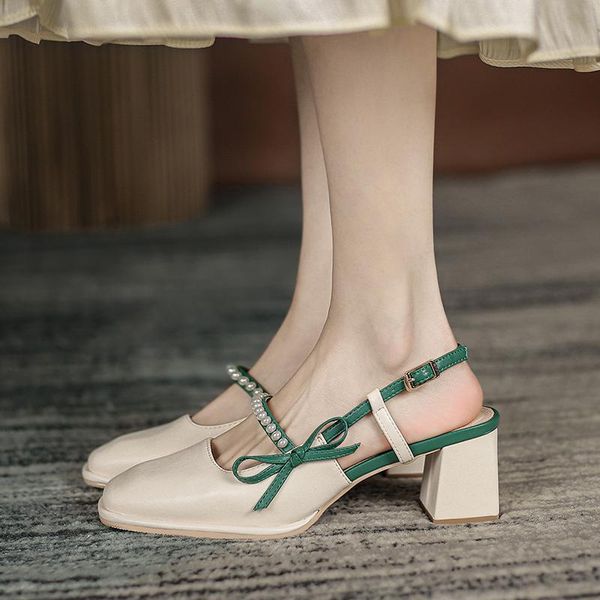 dress shoes vogue fashion high square heels pearl pumps women spring summer slingback toe sandals woman bow party, Black
dress shoes vogue fashion high square heels pearl pumps women spring summer slingback toe sandals woman bow party, Black