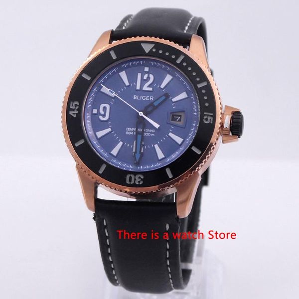 wristwatches 43mm automatic mechanical watch men luminous waterproof pvd case leather strap calendar, Slivery;brown
wristwatches 43mm automatic mechanical watch men luminous waterproof pvd case leather strap calendar, Slivery;brown