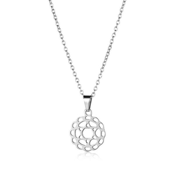 pendant necklaces stainless steel hollow lotus geometric round six-pointed star chain necklace love woman mother girl gift wedding jewelry, Silver
pendant necklaces stainless steel hollow lotus geometric round six-pointed star chain necklace love woman mother girl gift wedding jewelry, Silver