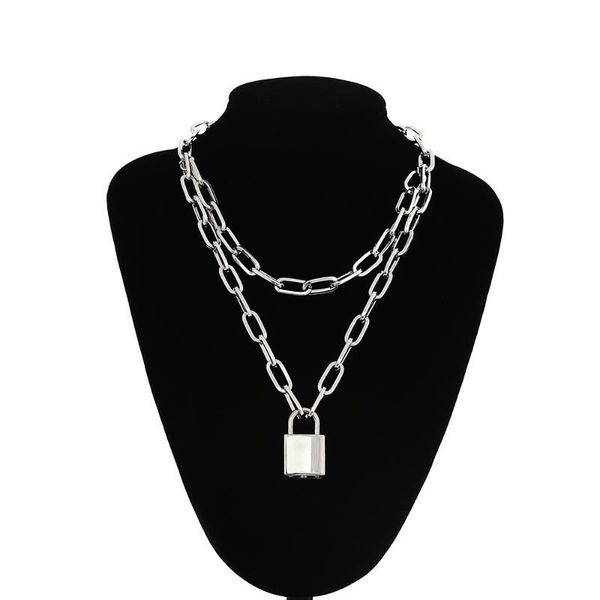 chains lo chain nelace with a padlo pendants for women men punk jewelry on the ne 2021 grunge aesthetic egirl eboy accories, Silver
chains lo chain nelace with a padlo pendants for women men punk jewelry on the ne 2021 grunge aesthetic egirl eboy accories, Silver
