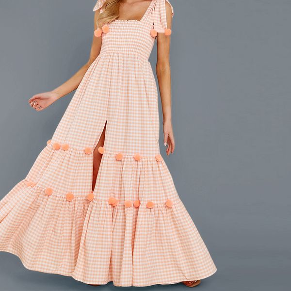 maxi dress women summer 2021 beach ladies clothing casual bohemia vacation a-line long dresses strapless spaghetti strap dress, Black;gray
maxi dress women summer 2021 beach ladies clothing casual bohemia vacation a-line long dresses strapless spaghetti strap dress, Black;gray