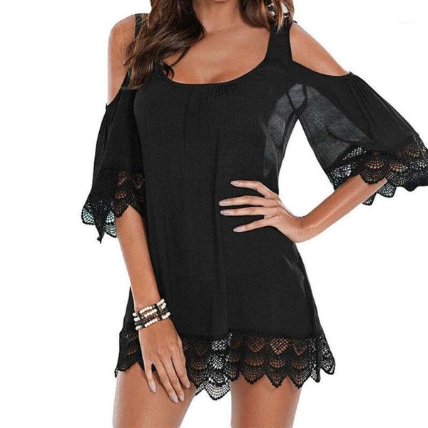 women beach mini dress ladies bikini cover up bathing suit lace crochet swimwear cover-ups women's, White;black
women beach mini dress ladies bikini cover up bathing suit lace crochet swimwear cover-ups women's, White;black
