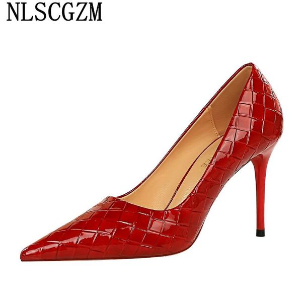 dress shoes patent leather red heels party for women pumps white high office wedding zapatos mujer, Black
dress shoes patent leather red heels party for women pumps white high office wedding zapatos mujer, Black