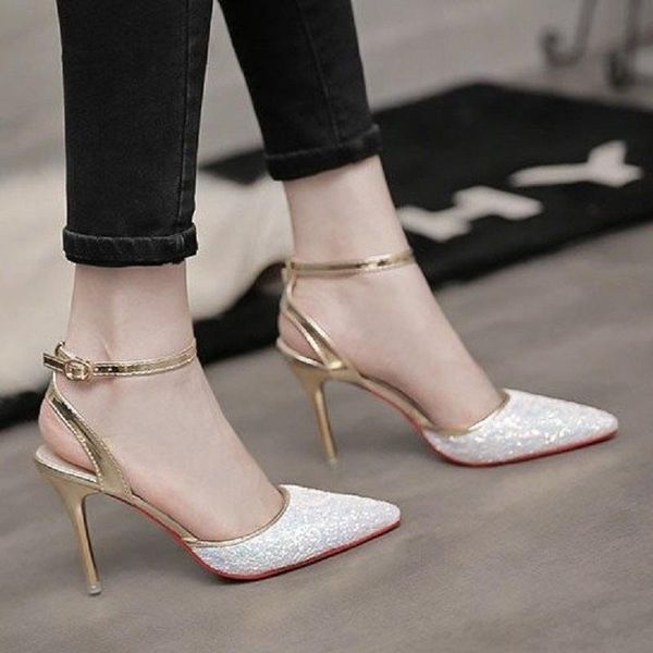 dress shoes 2021 summer one-word buckle sandals female stiletto frosted glitter all-match silver wedding pointed high heels, Black
dress shoes 2021 summer one-word buckle sandals female stiletto frosted glitter all-match silver wedding pointed high heels, Black
