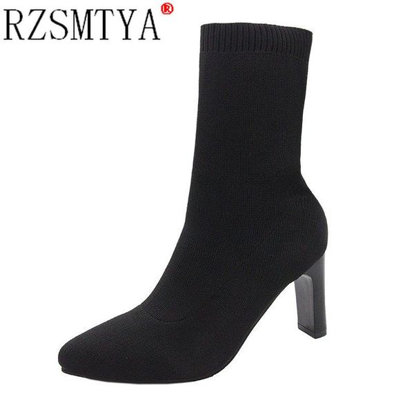 boots 2021 heels socks women stretch fabric elastic stilettos heel pointed toe ankle shoes woman boats size 43, Black
boots 2021 heels socks women stretch fabric elastic stilettos heel pointed toe ankle shoes woman boats size 43, Black
