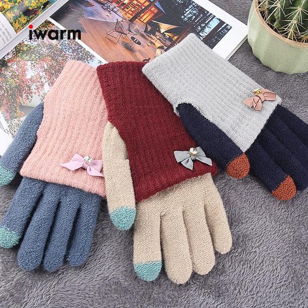 five fingers gloves women knitting wool warm winter touch screen lovely bowknot full finger cycling driving, Blue;gray
five fingers gloves women knitting wool warm winter touch screen lovely bowknot full finger cycling driving, Blue;gray