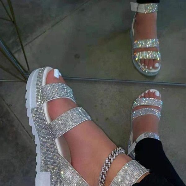 sandals women's rhinestone flats platform ladies shoes ankle buckle strap summer woman fashion outdoor female beach footwear, Black
sandals women's rhinestone flats platform ladies shoes ankle buckle strap summer woman fashion outdoor female beach footwear, Black