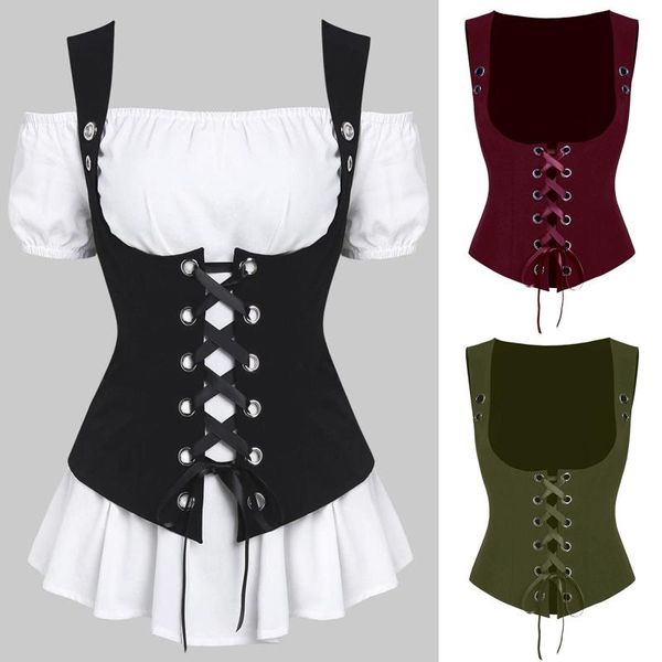 harajuku woman tshirts women solid sleeveless t-shirt cross ring lace up casual waistcoat vest femme mujer camisetas women's, White
harajuku woman tshirts women solid sleeveless t-shirt cross ring lace up casual waistcoat vest femme mujer camisetas women's, White