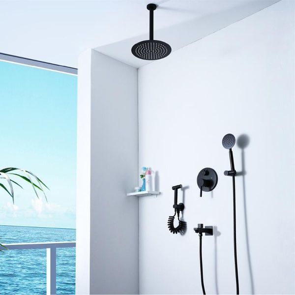 matte black ceiling/wall mounted shower set with 2 mode spray bathroom 10 inch sets
matte black ceiling/wall mounted shower set with 2 mode spray bathroom 10 inch sets