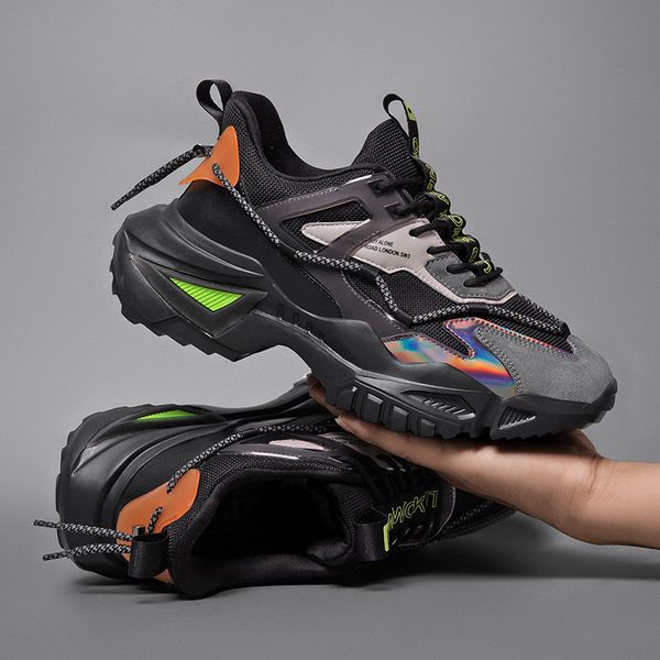2021 korean breathable running non slip sports men's autumn and winter daddy luminous sho men, Black
2021 korean breathable running non slip sports men's autumn and winter daddy luminous sho men, Black