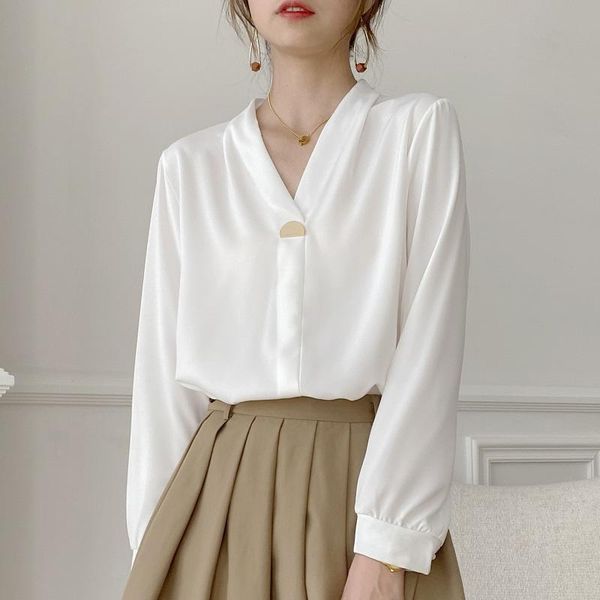 women's blouses & shirts 2021 spring autumn white loose blouse elegant long sleeve shirt female casual korean chiffon camisas mujer
women's blouses & shirts 2021 spring autumn white loose blouse elegant long sleeve shirt female casual korean chiffon camisas mujer