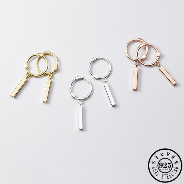 hoop & huggie 925 sterling silver small rectangle pendant ear rings rose gold color plated geometric earrings jewelry for women girls, Golden;silver
hoop & huggie 925 sterling silver small rectangle pendant ear rings rose gold color plated geometric earrings jewelry for women girls, Golden;silver