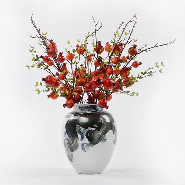 84cm chinese style pomegranate branch and vase family feng shui decoration ornaments simulation botany artificial flower decorative flowers
84cm chinese style pomegranate branch and vase family feng shui decoration ornaments simulation botany artificial flower decorative flowers