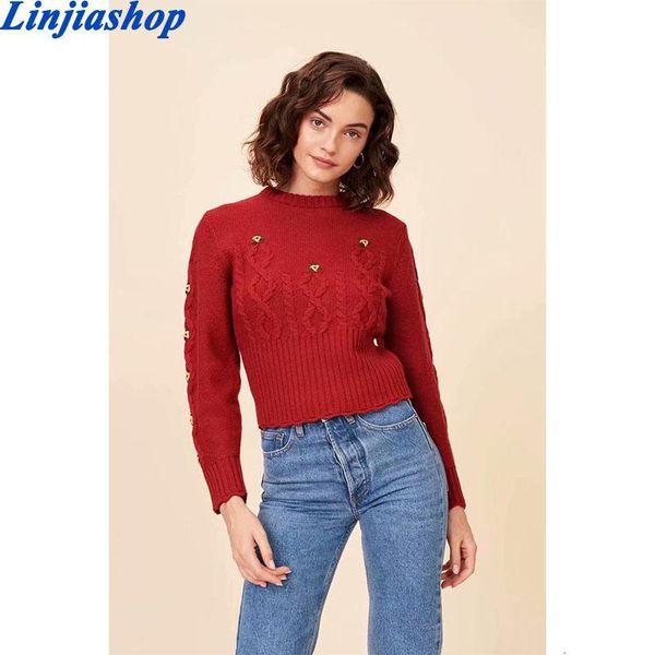 women's sweaters france red floral embroidered women sweater vintage o neck mila sweater retro warm kintted peu5, White;black
women's sweaters france red floral embroidered women sweater vintage o neck mila sweater retro warm kintted peu5, White;black