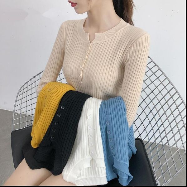 comelwomens sweaters autumn multi color sweater button o neck basic knitted women long sleeve bottom pullover female, White;black
comelwomens sweaters autumn multi color sweater button o neck basic knitted women long sleeve bottom pullover female, White;black