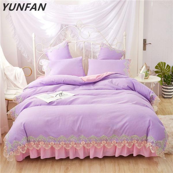 bedding sets purple pink lace full king duvet cover princess girls bed skirt korean bedclothes beautiful quilt
bedding sets purple pink lace full king duvet cover princess girls bed skirt korean bedclothes beautiful quilt